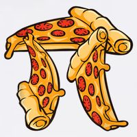Pi Day Pizza Pi Funny Math Food Garment-Dyed Sweatshirt