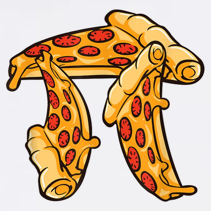 Pi Day Pizza Pi Funny Math Food Garment-Dyed Sweatshirt