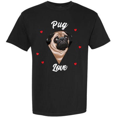 Pug Dog Pet Holder Dog Love Pug Love Garment-Dyed Heavyweight T-Shirt