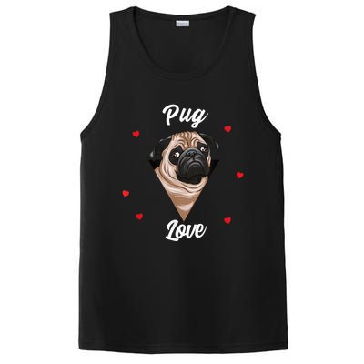 Pug Dog Pet Holder Dog Love Pug Love PosiCharge Competitor Tank