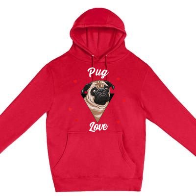 Pug Dog Pet Holder Dog Love Pug Love Premium Pullover Hoodie