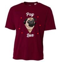 Pug Dog Pet Holder Dog Love Pug Love Cooling Performance Crew T-Shirt