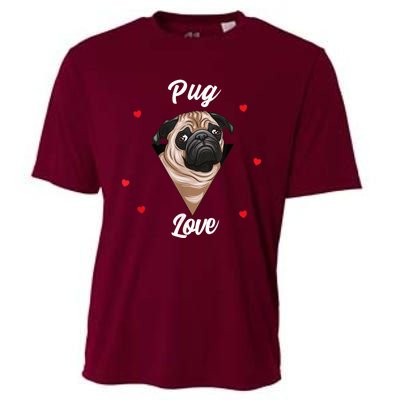 Pug Dog Pet Holder Dog Love Pug Love Cooling Performance Crew T-Shirt