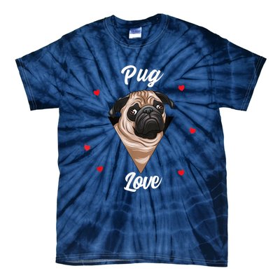 Pug Dog Pet Holder Dog Love Pug Love Tie-Dye T-Shirt