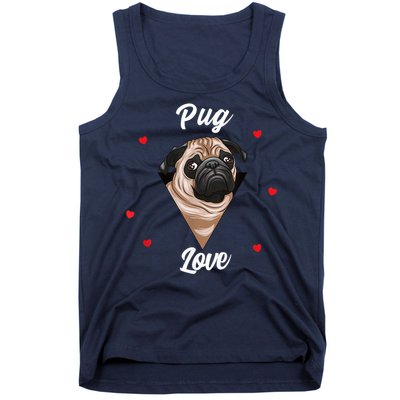 Pug Dog Pet Holder Dog Love Pug Love Tank Top