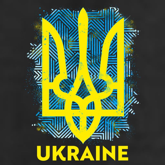 Painted Distressed Pattern Ukraine Coat Of Arms Flag Cool Comfort Performance Bucket Hat
