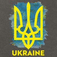 Painted Distressed Pattern Ukraine Coat Of Arms Flag Cotton Canvas Backpack