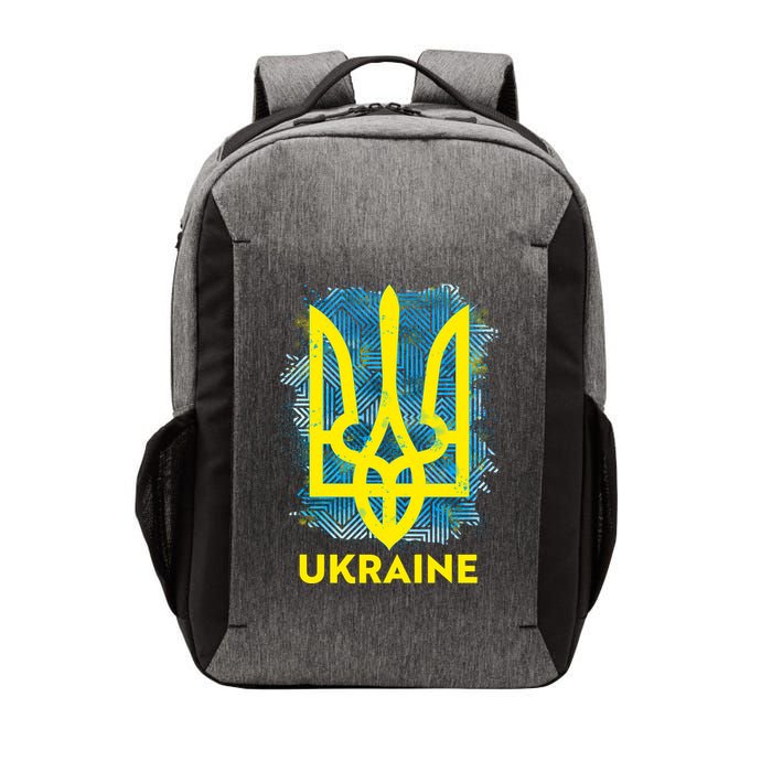 Painted Distressed Pattern Ukraine Coat Of Arms Flag Vector Backpack