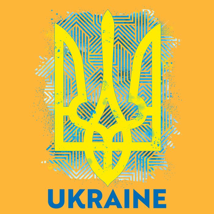 Painted Distressed Pattern Ukraine Coat Of Arms Flag Toddler T-Shirt