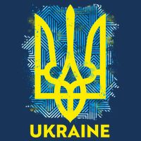 Painted Distressed Pattern Ukraine Coat Of Arms Flag Infant Baby Jersey Bodysuit