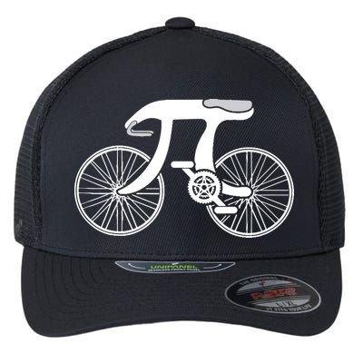 Pi Day Pi Cycle Bicycle Bike Math Symbol 3 14 Cyclist Pun Flexfit Unipanel Trucker Cap