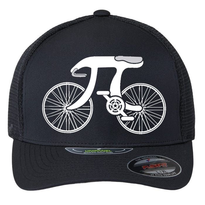 Pi Day Pi Cycle Bicycle Bike Math Symbol 3 14 Cyclist Pun Flexfit Unipanel Trucker Cap