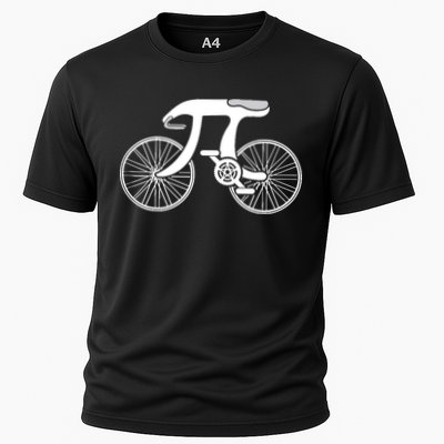 Pi Day Pi Cycle Bicycle Bike Math Symbol 3 14 Cyclist Pun Cooling Performance Crew T-Shirt
