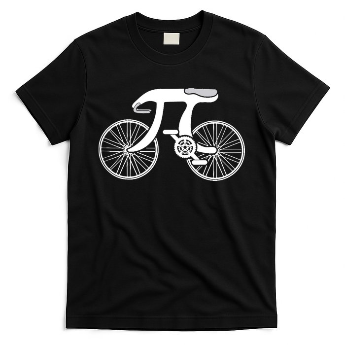 Pi Day Pi Cycle Bicycle Bike Math Symbol 3 14 Cyclist Pun T-Shirt