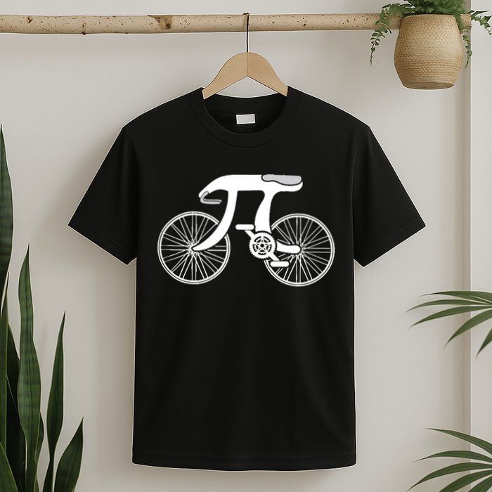 Pi Day Pi Cycle Bicycle Bike Math Symbol 3 14 Cyclist Pun T-Shirt