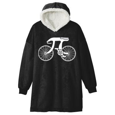 Pi Day Pi Cycle Bicycle Bike Math Symbol 3 14 Cyclist Pun Hooded Wearable Blanket