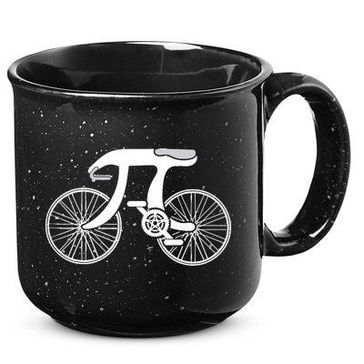 Pi Day Pi Cycle Bicycle Bike Math Symbol 3 14 Cyclist Pun 15oz Campfire Ceramic Mug