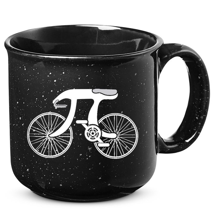 Pi Day Pi Cycle Bicycle Bike Math Symbol 3 14 Cyclist Pun 15oz Campfire Ceramic Mug