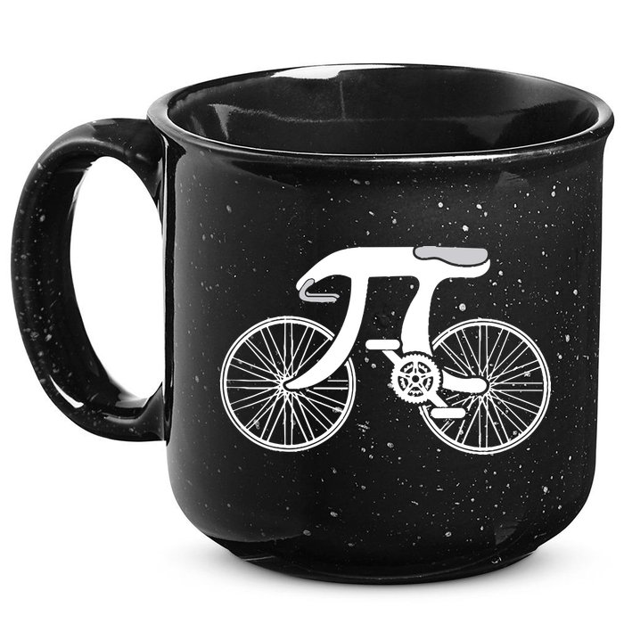 Pi Day Pi Cycle Bicycle Bike Math Symbol 3 14 Cyclist Pun 15oz Campfire Ceramic Mug
