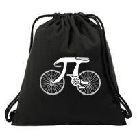 Pi Day Pi Cycle Bicycle Bike Math Symbol 3 14 Cyclist Pun Drawstring Bag
