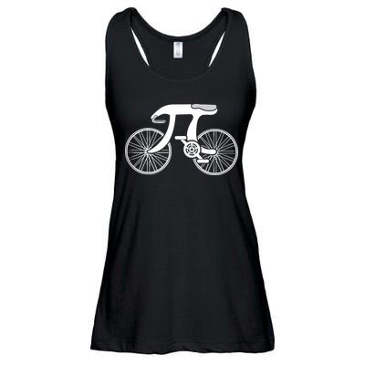 Pi Day Pi Cycle Bicycle Bike Math Symbol 3 14 Cyclist Pun Ladies Essential Flowy Tank