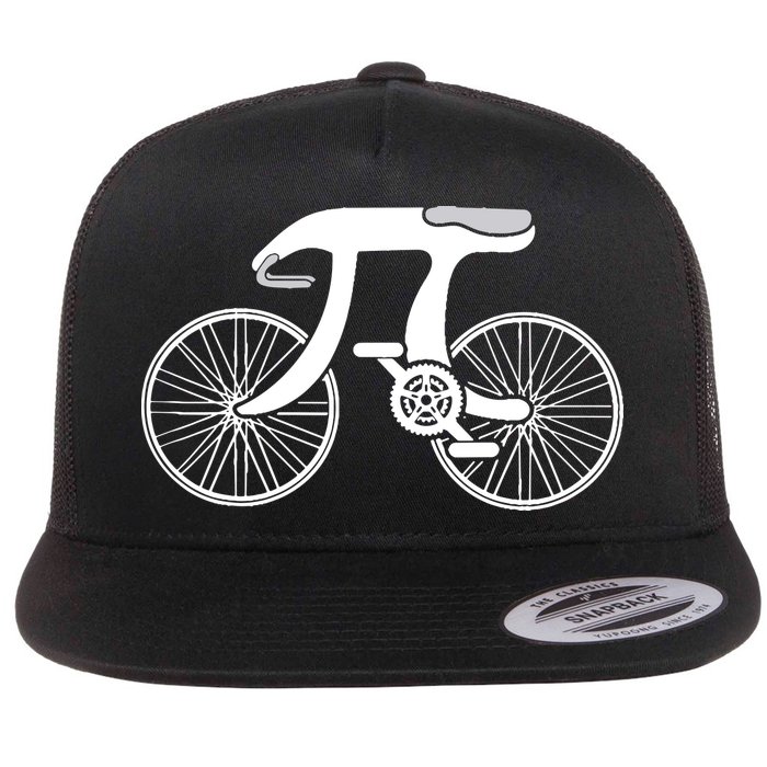 Pi Day Pi Cycle Bicycle Bike Math Symbol 3 14 Cyclist Pun Flatbill Hat