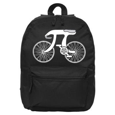 Pi Day Pi Cycle Bicycle Bike Math Symbol 3 14 Cyclist Pun 16 in Basic Backpack