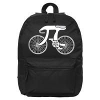 Pi Day Pi Cycle Bicycle Bike Math Symbol 3 14 Cyclist Pun 16 in Basic Backpack