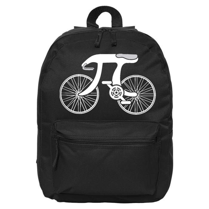 Pi Day Pi Cycle Bicycle Bike Math Symbol 3 14 Cyclist Pun 16 in Basic Backpack