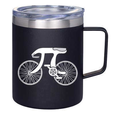 Pi Day Pi Cycle Bicycle Bike Math Symbol 3 14 Cyclist Pun 12oz Stainless Steel Coffee Mug