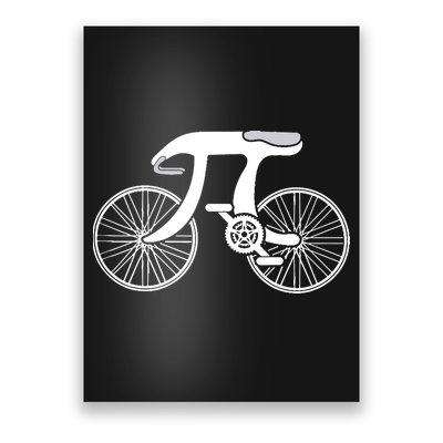 Pi Day Pi Cycle Bicycle Bike Math Symbol 3 14 Cyclist Pun Poster