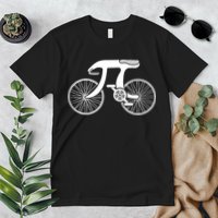 Pi Day Pi Cycle Bicycle Bike Math Symbol 3 14 Cyclist Pun Premium T-Shirt