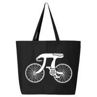 Pi Day Pi Cycle Bicycle Bike Math Symbol 3 14 Cyclist Pun 25L Jumbo Tote