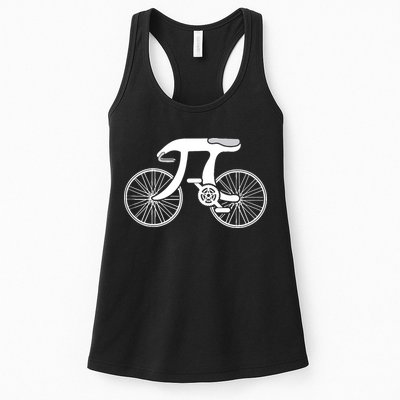 Pi Day Pi Cycle Bicycle Bike Math Symbol 3 14 Cyclist Pun Womens Tank Top