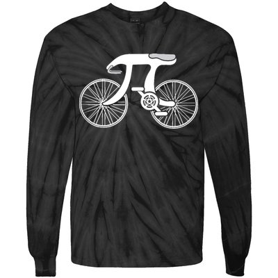 Pi Day Pi Cycle Bicycle Bike Math Symbol 3 14 Cyclist Pun Tie-Dye Long Sleeve Shirt