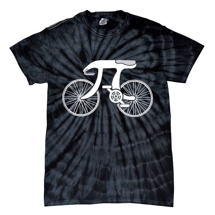 Pi Day Pi Cycle Bicycle Bike Math Symbol 3 14 Cyclist Pun Tie-Dye T-Shirt