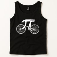 Pi Day Pi Cycle Bicycle Bike Math Symbol 3 14 Cyclist Pun Tank Top