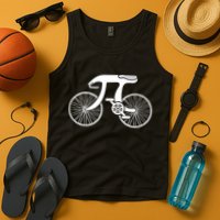 Pi Day Pi Cycle Bicycle Bike Math Symbol 3 14 Cyclist Pun Tank Top