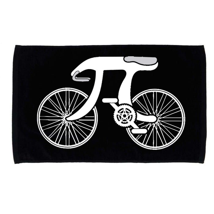 Pi Day Pi Cycle Bicycle Bike Math Symbol 3 14 Cyclist Pun Microfiber Hand Towel