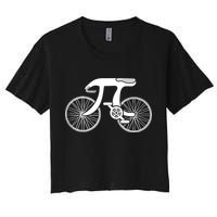 Pi Day Pi Cycle Bicycle Bike Math Symbol 3 14 Cyclist Pun Crop Top