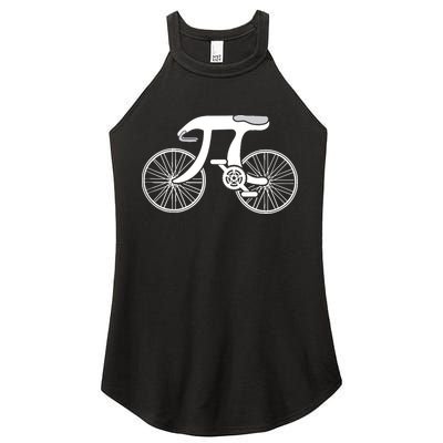 Pi Day Pi Cycle Bicycle Bike Math Symbol 3 14 Cyclist Pun Women's Perfect Tri Rocker Tank