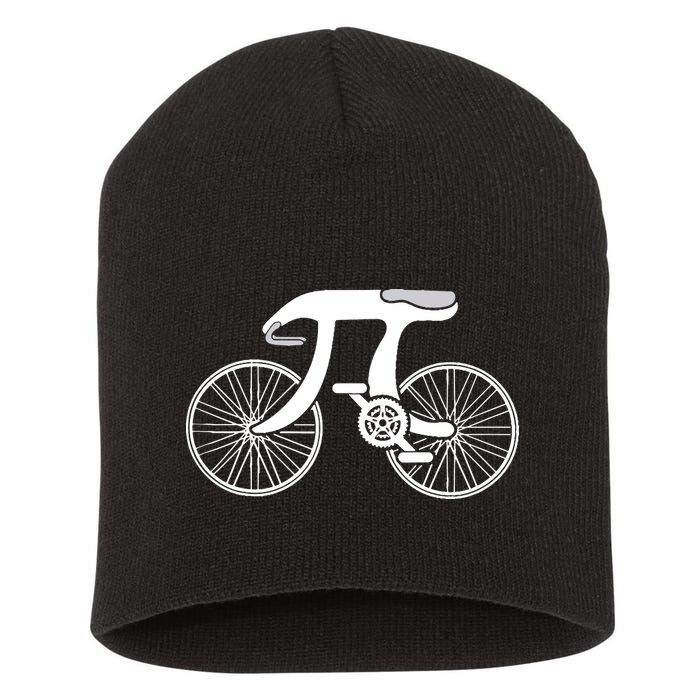 Pi Day Pi Cycle Bicycle Bike Math Symbol 3 14 Cyclist Pun Short Acrylic Beanie