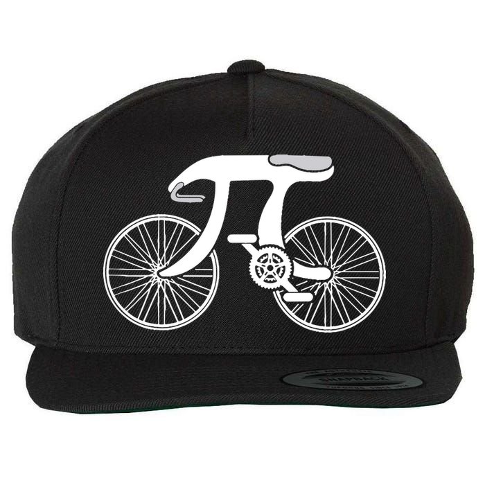 Pi Day Pi Cycle Bicycle Bike Math Symbol 3 14 Cyclist Pun Wool Snapback Cap