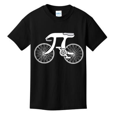Pi Day Pi Cycle Bicycle Bike Math Symbol 3 14 Cyclist Pun Kids T-Shirt