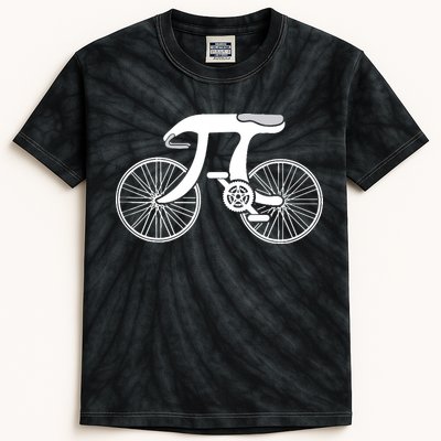 Pi Day Pi Cycle Bicycle Bike Math Symbol 3 14 Cyclist Pun Kids Tie-Dye T-Shirt