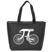 Pi Day Pi Cycle Bicycle Bike Math Symbol 3 14 Cyclist Pun Zip Tote Bag