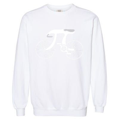 Pi Day Pi Cycle Bicycle Bike Math Symbol 3 14 Cyclist Pun Garment-Dyed Sweatshirt