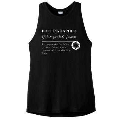 Photographer Definition Ladies PosiCharge Tri-Blend Wicking Tank