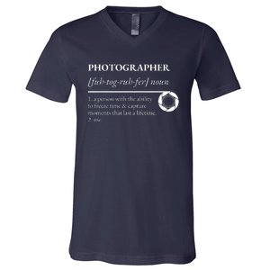 Photographer Definition V-Neck T-Shirt