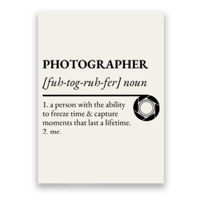 Photographer Definition Poster